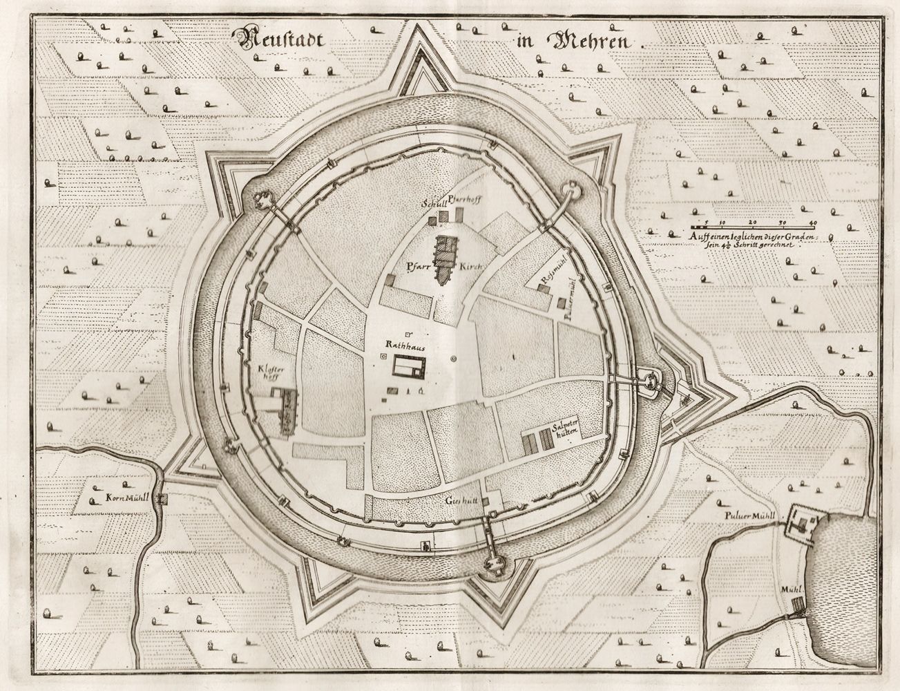 „Neustadt in Mehren." — Nové Město na Moravě, Morava